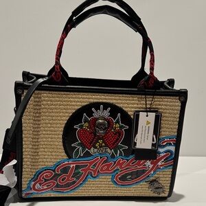 NWT Ed Hardy Handbag/Crossbody Strawberry Bag.